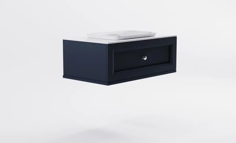 Тумба с раковиной Astra-Form Классик 4631177714207 100 см серый матовый