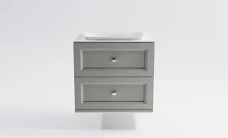 Тумба с раковиной Astra-Form Классик 4631177714245 70 см серый матовый