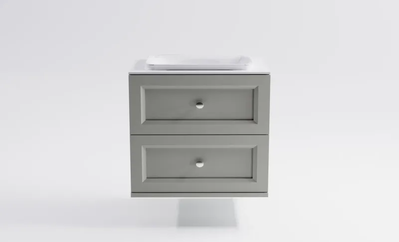 Тумба с раковиной Astra-Form Классик 4631177714245 70 см серый матовый