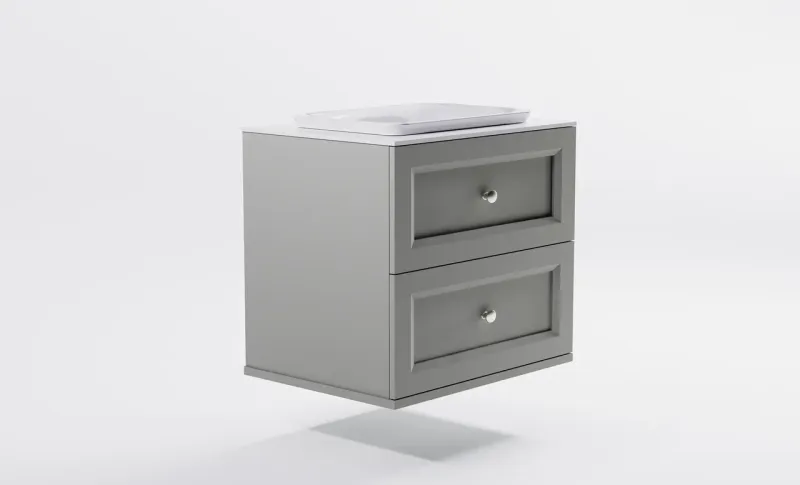 Тумба с раковиной Astra-Form Классик 4631177714245 70 см серый матовый