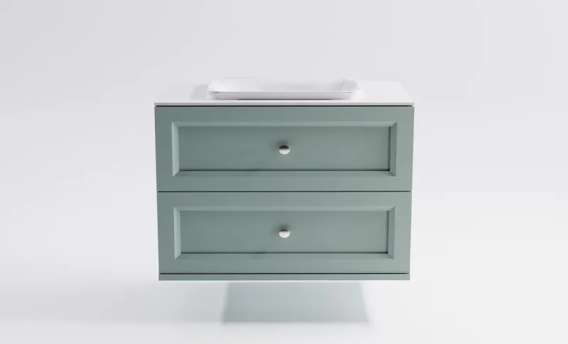 Тумба с раковиной Astra-Form Классик 4631177714344 90 см зелёный матовый