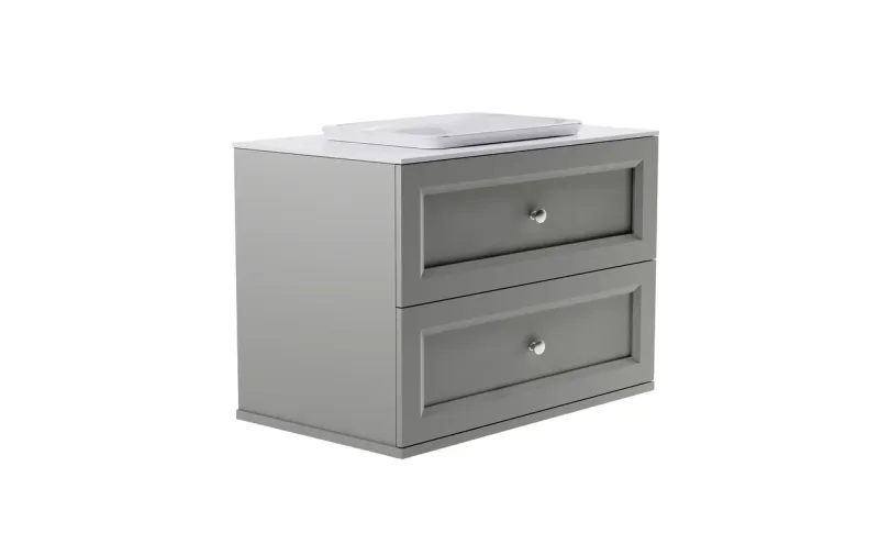 Тумба с раковиной Astra-Form Классик 4631177714429 100 см серый матовый