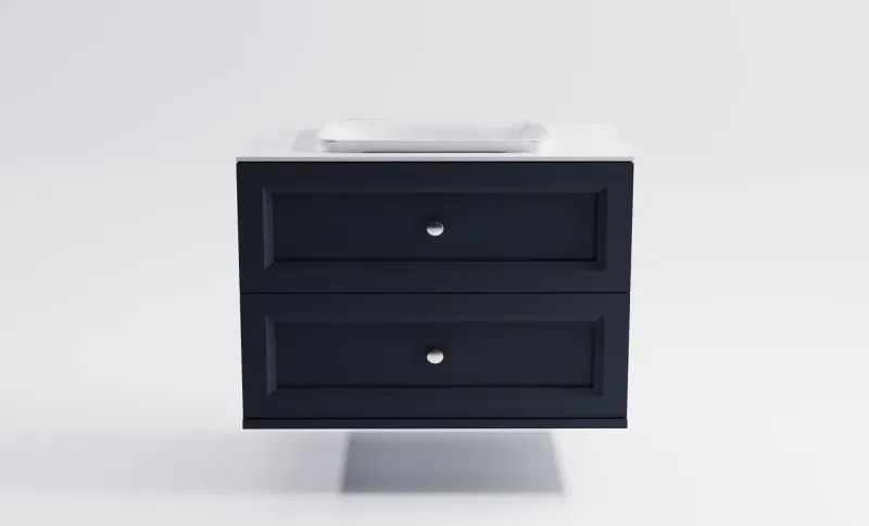 Тумба с раковиной Astra-Form Классик 4631177714382 90 см серый матовый