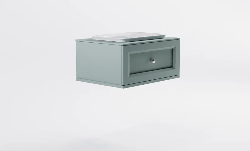 Тумба с раковиной Astra-Form Классик 4631177715426 70 см зелёный матовый