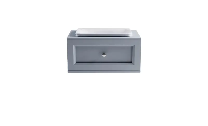 Тумба с раковиной Astra-Form Классик 4631177715495 80 см голубой матовый