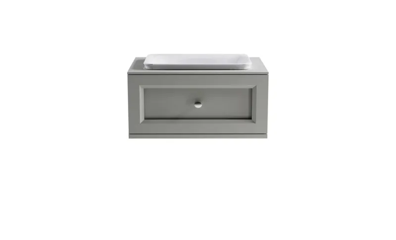 Тумба с раковиной Astra-Form Классик 4631177715501 80 см серый матовый
