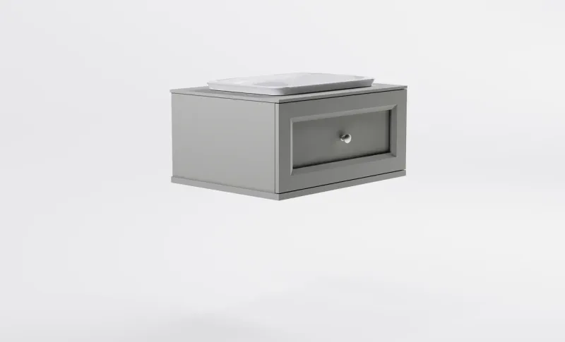 Тумба с раковиной Astra-Form Классик 4631177715440 70 см серый матовый