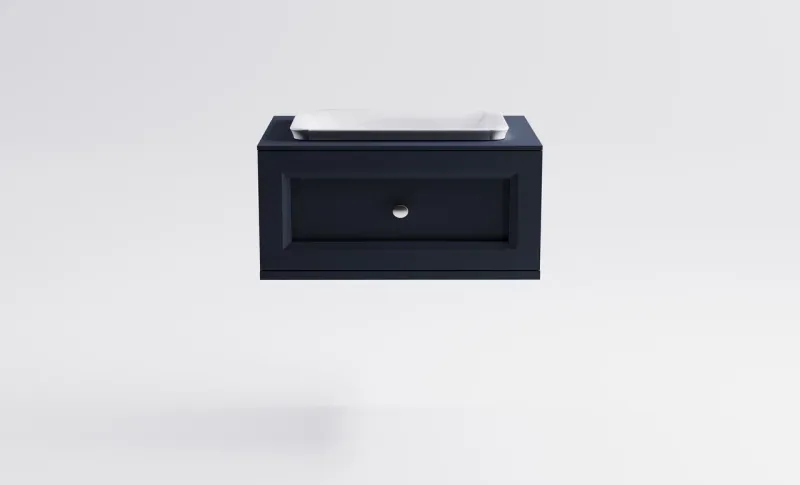 Тумба с раковиной Astra-Form Классик 4631177715525 80 см серый матовый