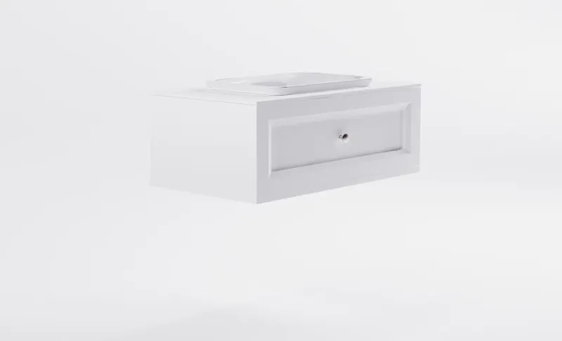 Тумба с раковиной Astra-Form Классик 4631177715594 90 см белый матовый