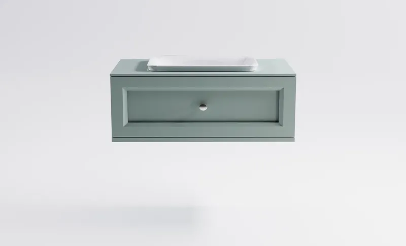 Тумба с раковиной Astra-Form Классик 4631177715549 90 см зелёный матовый