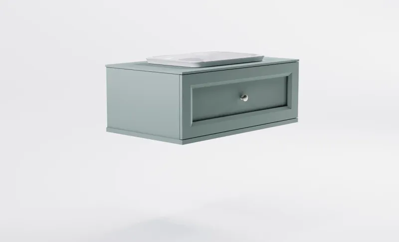Тумба с раковиной Astra-Form Классик 4631177715549 90 см зелёный матовый
