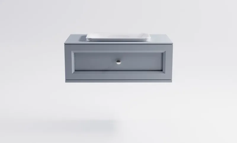 Тумба с раковиной Astra-Form Классик 4631177715617 100 см голубой матовый