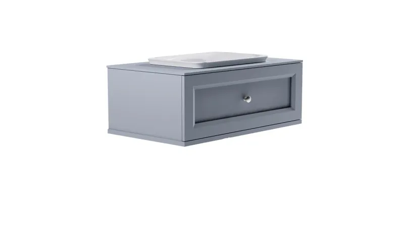 Тумба с раковиной Astra-Form Классик 4631177715556 90 см голубой матовый