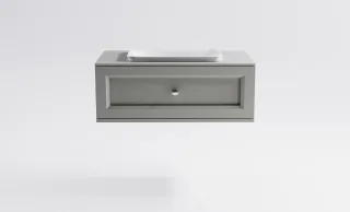 Тумба с раковиной Astra-Form Классик 4631177715563 90 см серый матовый