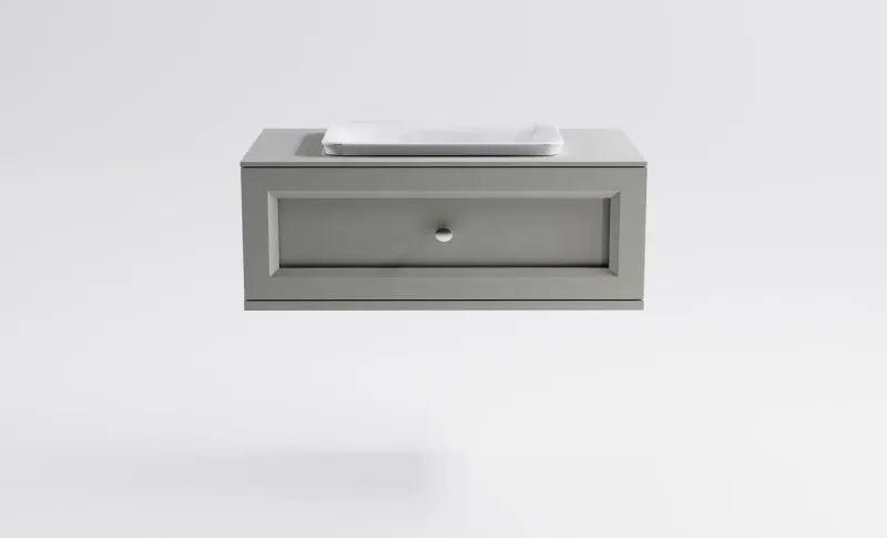 Тумба с раковиной Astra-Form Классик 4631177715563 90 см серый матовый