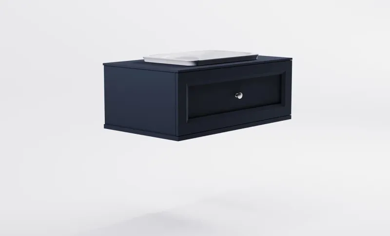 Тумба с раковиной Astra-Form Классик 4631177715587 90 см серый матовый