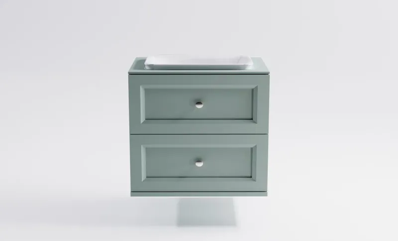 Тумба с раковиной Astra-Form Классик 4631177715662 70 см зелёный матовый