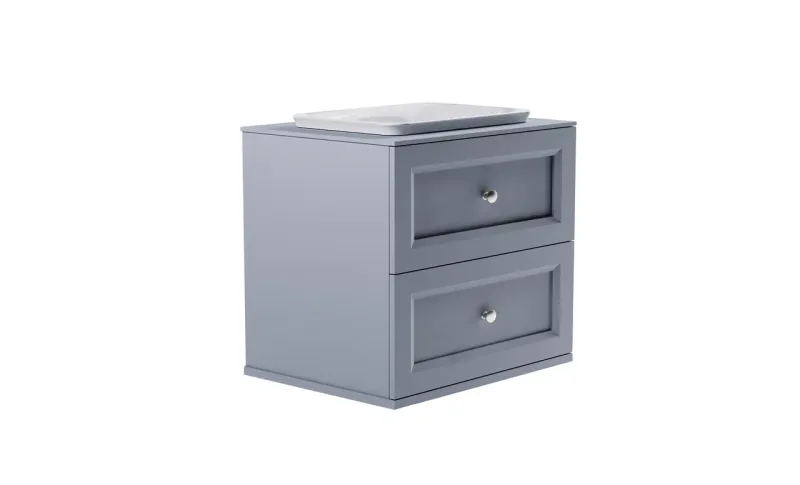 Тумба с раковиной Astra-Form Классик 4631177715730 80 см голубой матовый