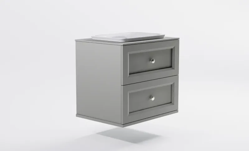 Тумба с раковиной Astra-Form Классик 4631177715686 70 см серый матовый