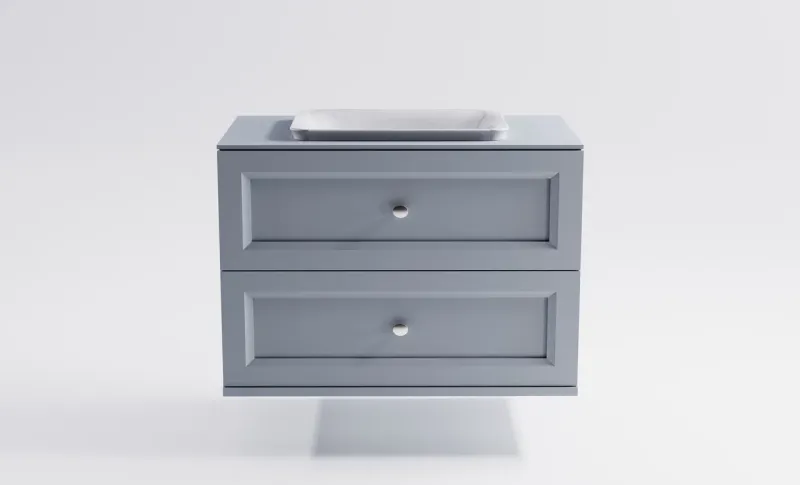 Тумба с раковиной Astra-Form Классик 4631177715792 90 см голубой матовый