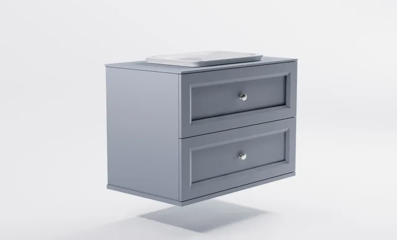 Тумба с раковиной Astra-Form Классик 4631177715792 90 см голубой матовый