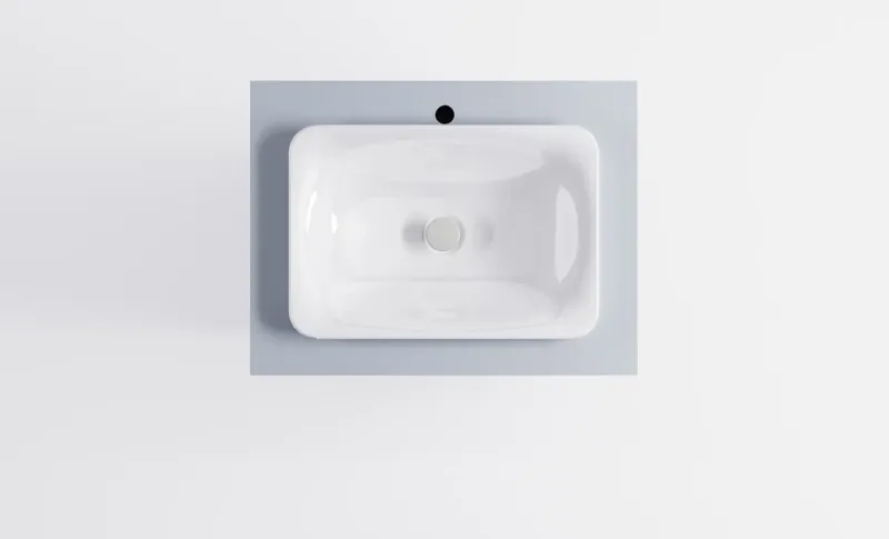 Тумба с раковиной Astra-Form Классик 4631177715495 80 см голубой матовый