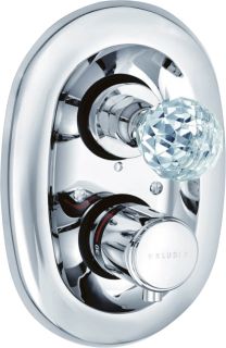 Встраиваемый смеситель для ванны и душа Kludi 1926 с термостатом хром 5172005G5 Встраиваемый смеситель для ванны и душа Kludi 1926 с термостатом хром 5172005G5