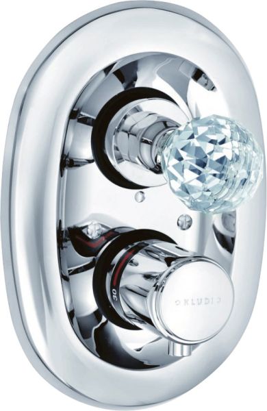 Встраиваемый смеситель для ванны и душа Kludi 1926 с термостатом хром 5172005G5