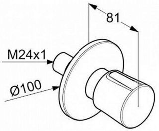 Переключатель на три положения Kludi Balance для душа белый/хром 528469175 Переключатель на три положения Kludi Balance для душа белый/хром 528469175