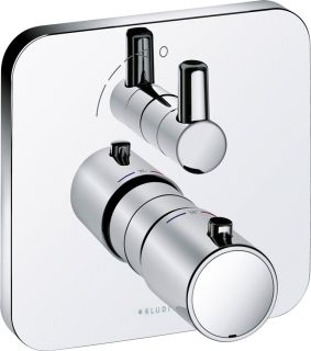 Встраиваемый смеситель для душа Kludi E2 с термостатом хром 498350575 Встраиваемый смеситель для душа Kludi E2 с термостатом хром 498350575