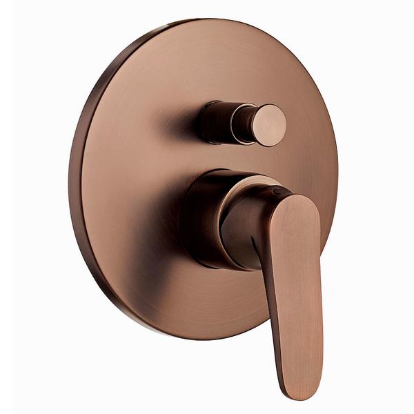 Встраиваемый смеситель Swedbe Terracotta 2554 с подключением на два выхода бронза