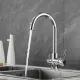 Смеситель для кухни Shevanik S168 с подключением фильтра хром