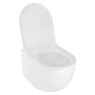 Унитаз подвесной Azario Terso AZ-092E-UQ3 безободковый торнадо белый