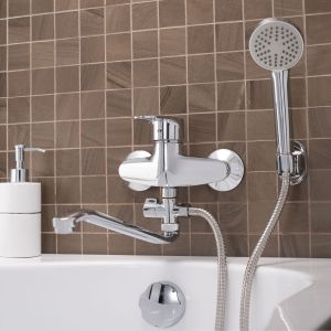 Смеситель для ванны с душем РМС SL52-006 хром