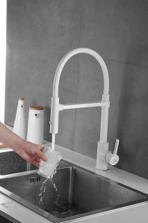 Смеситель для кухни Rose R133C белый Смеситель для кухни Rose R133C белый