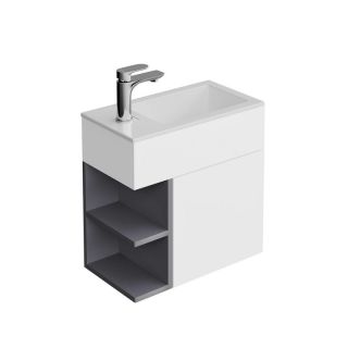 Тумба под раковину Kerama Marazzi Lato KMLACb50MDg0 50 см утренний серый/серый пыльный матовый Тумба под раковину Kerama Marazzi Lato KMLACb50MDg0 50 см утренний серый/серый пыльный матовый