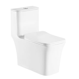 Унитаз-моноблок Azario Gressa AZ-1111 безободковый белый