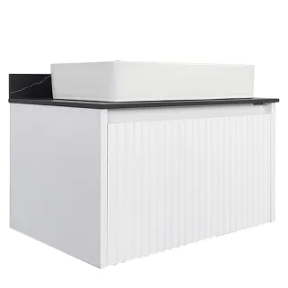 Тумба с раковиной Comforty Марсель 00-00013396 75 см Белая матовая Тумба с раковиной Comforty Марсель 00-00013396 75 см Белая матовая