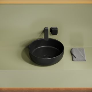 Раковина Ceramicanova Тайкан (Taycan) CN12003MB 37 см чёрный матовый