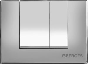 Кнопка для инсталляции BERGES NOVUM S2 матовый хром 040042