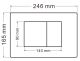 Кнопка смыва ABBER AC0120 хром