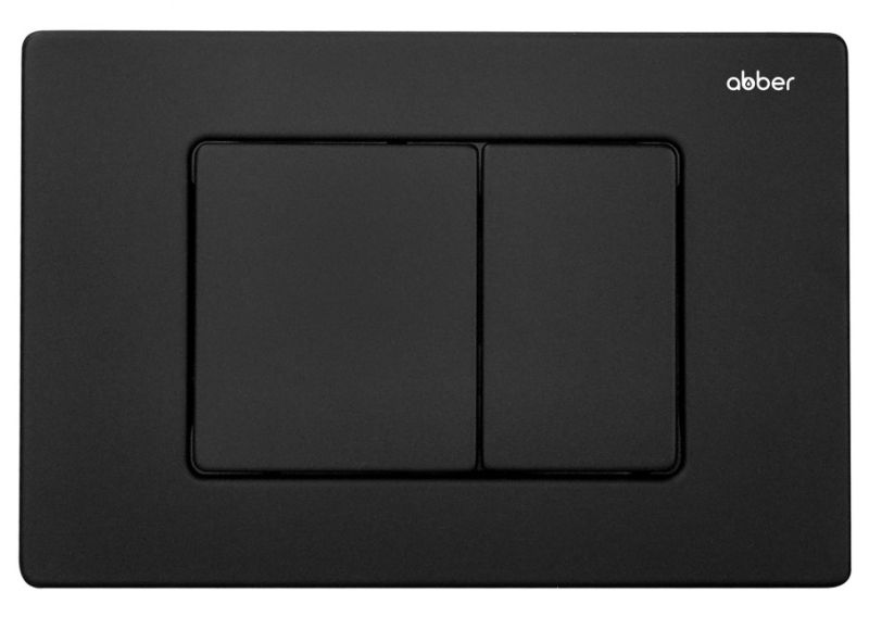 Кнопка смыва ABBER AC0120MB чёрный матовый