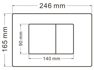 Кнопка смыва ABBER AC0120RG розовое золото