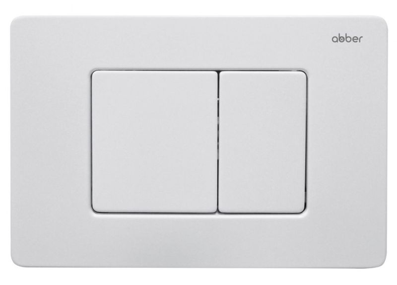 Кнопка смыва ABBER AC0120MW белый матовый