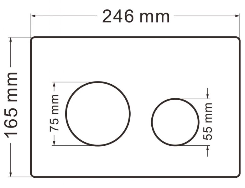 Кнопка смыва ABBER AC0121MW белый матовый