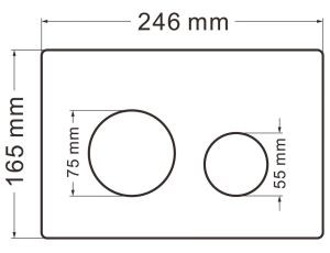 Кнопка смыва ABBER AC0121RG розовое золото