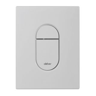 Кнопка смыва ABBER AC0124MW пневматическая белый матовый
