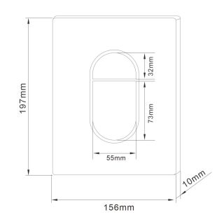 Кнопка смыва ABBER AC0124MW пневматическая белый матовый