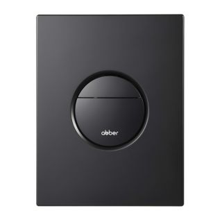 Кнопка смыва ABBER AC0126MB пневматическая чёрный матовый