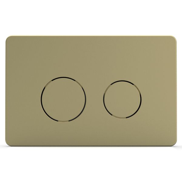Кнопка смыва AZARIO KAPRIS AZ-8200-0086/AZ-P57-0160 двойная, круглая, цвет золото
